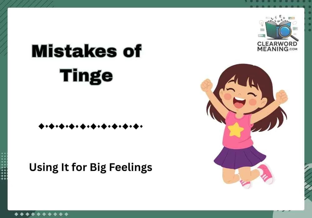 Mistakes of Tinge