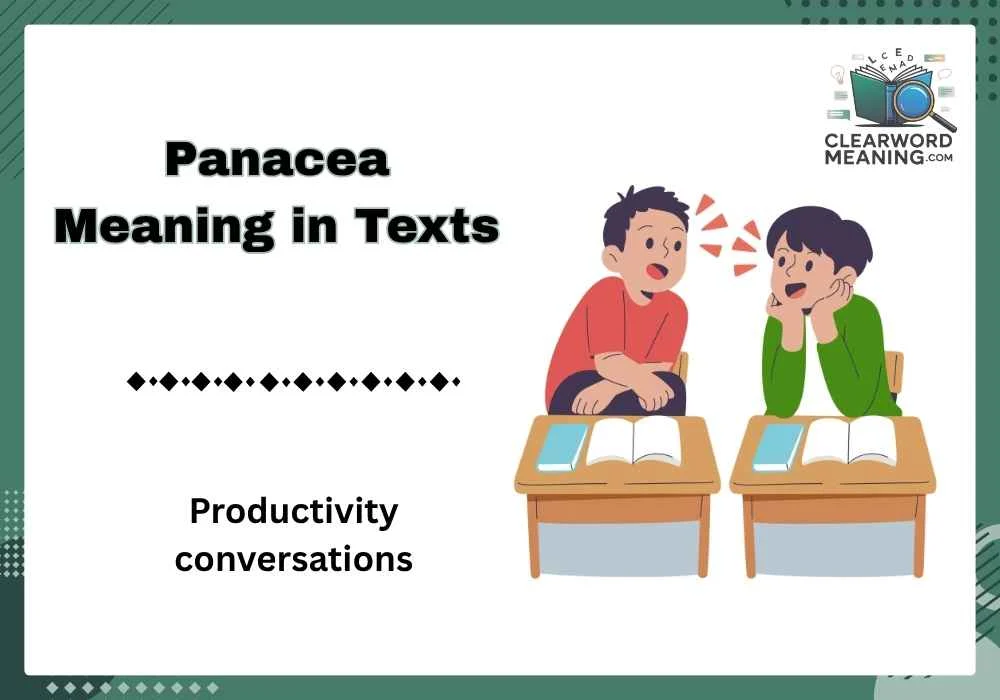 Panacea Meaning in Texts 