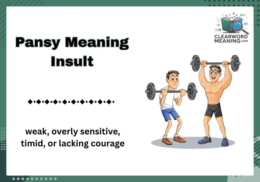 Pansy Meaning Insult