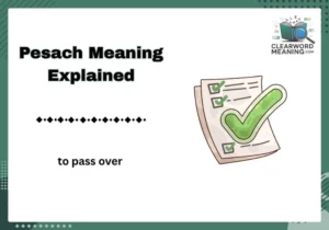 Pesach Meaning