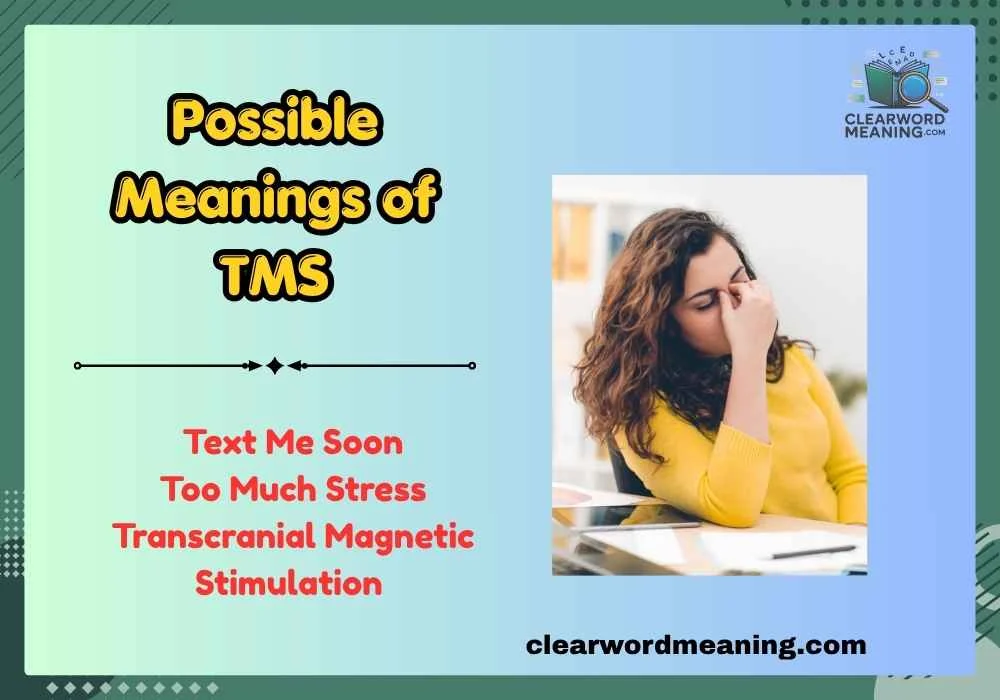 Possible Meanings of TMS