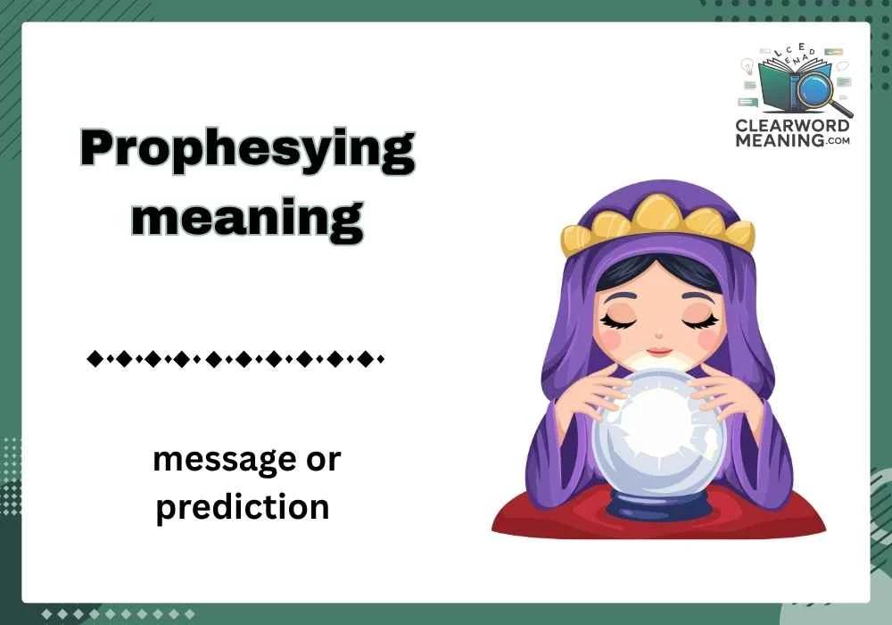 Prophesying meaning