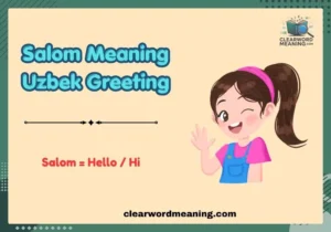 Salom Meaning Uzbek Greeting