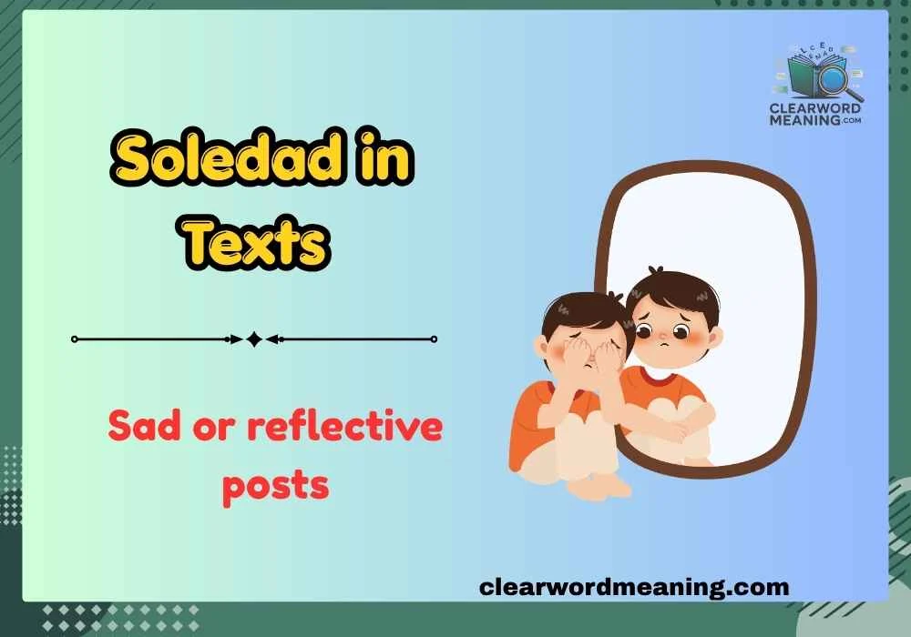  Soledad in Texts