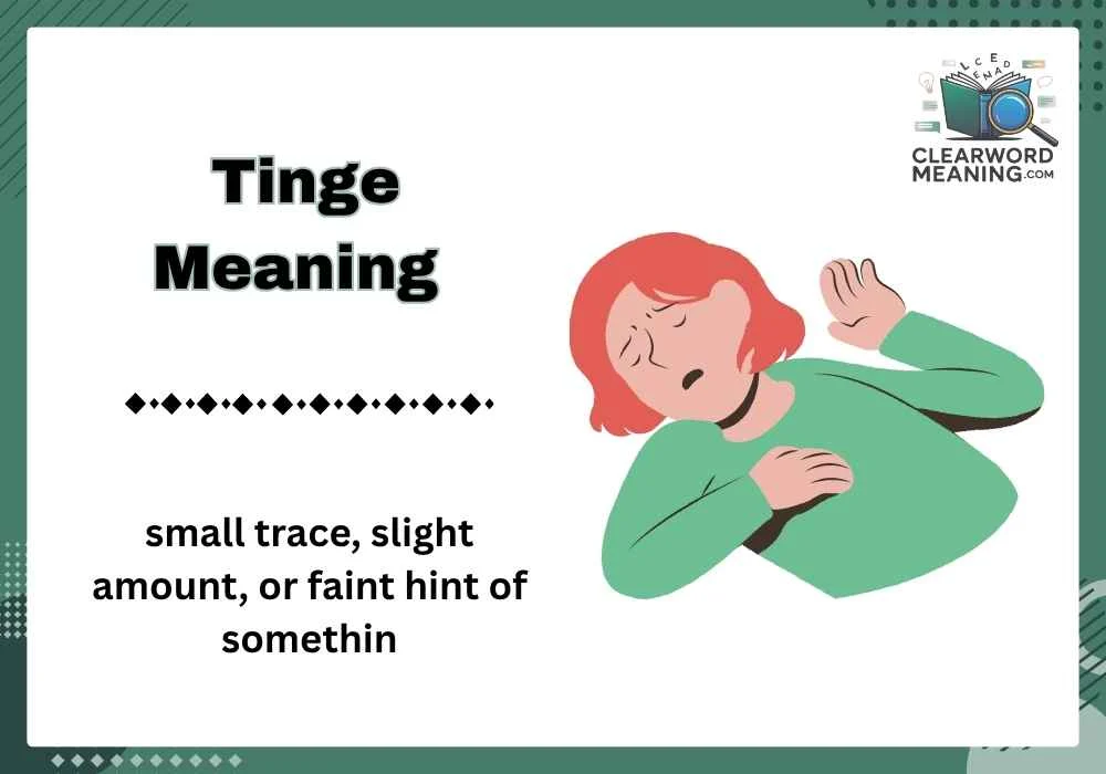 Tinge Meaning