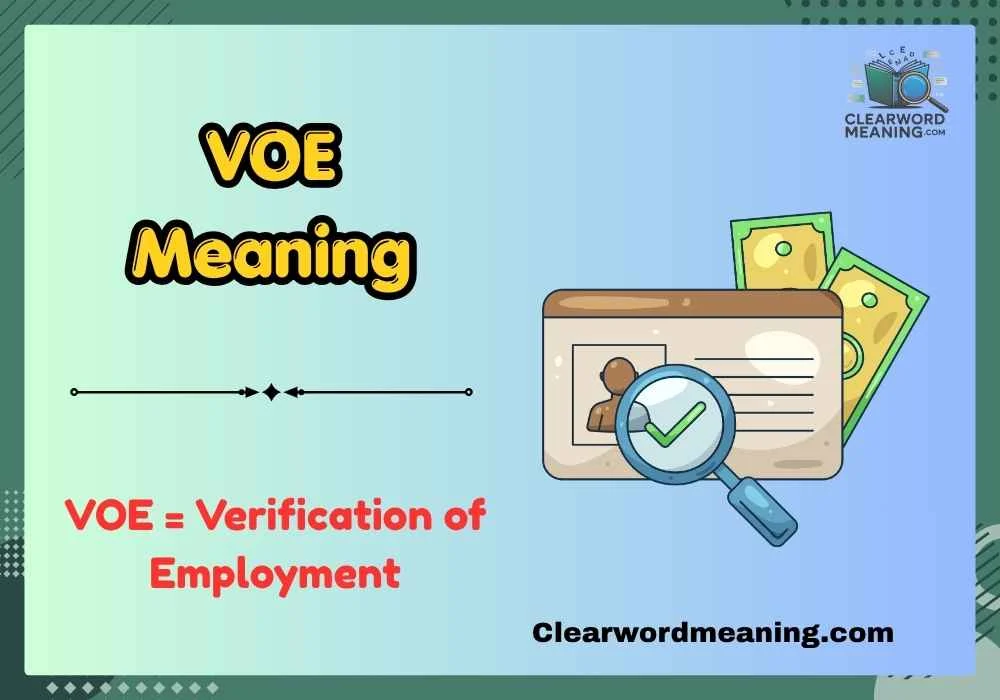 VOE Meaning