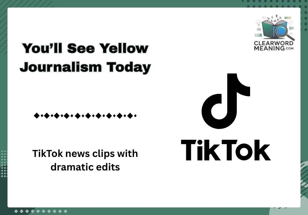 You’ll See Yellow Journalism Today