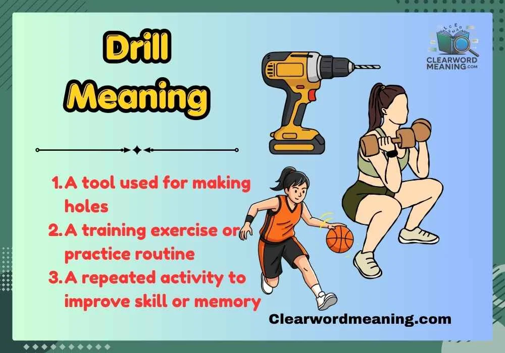 Drill Meaning